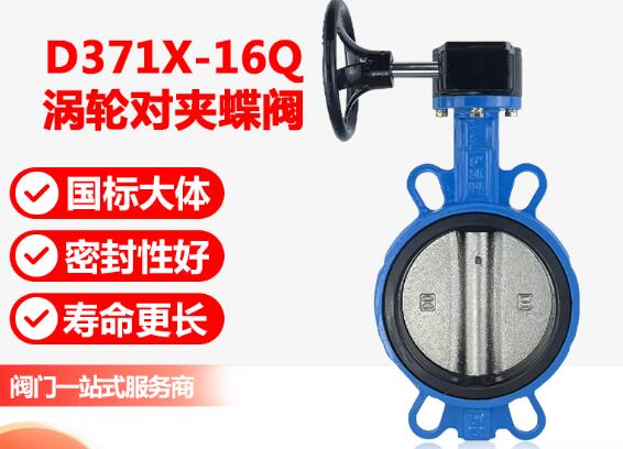 渦輪蝶閥D371x-1.6- DN150結(jié)構解析圖